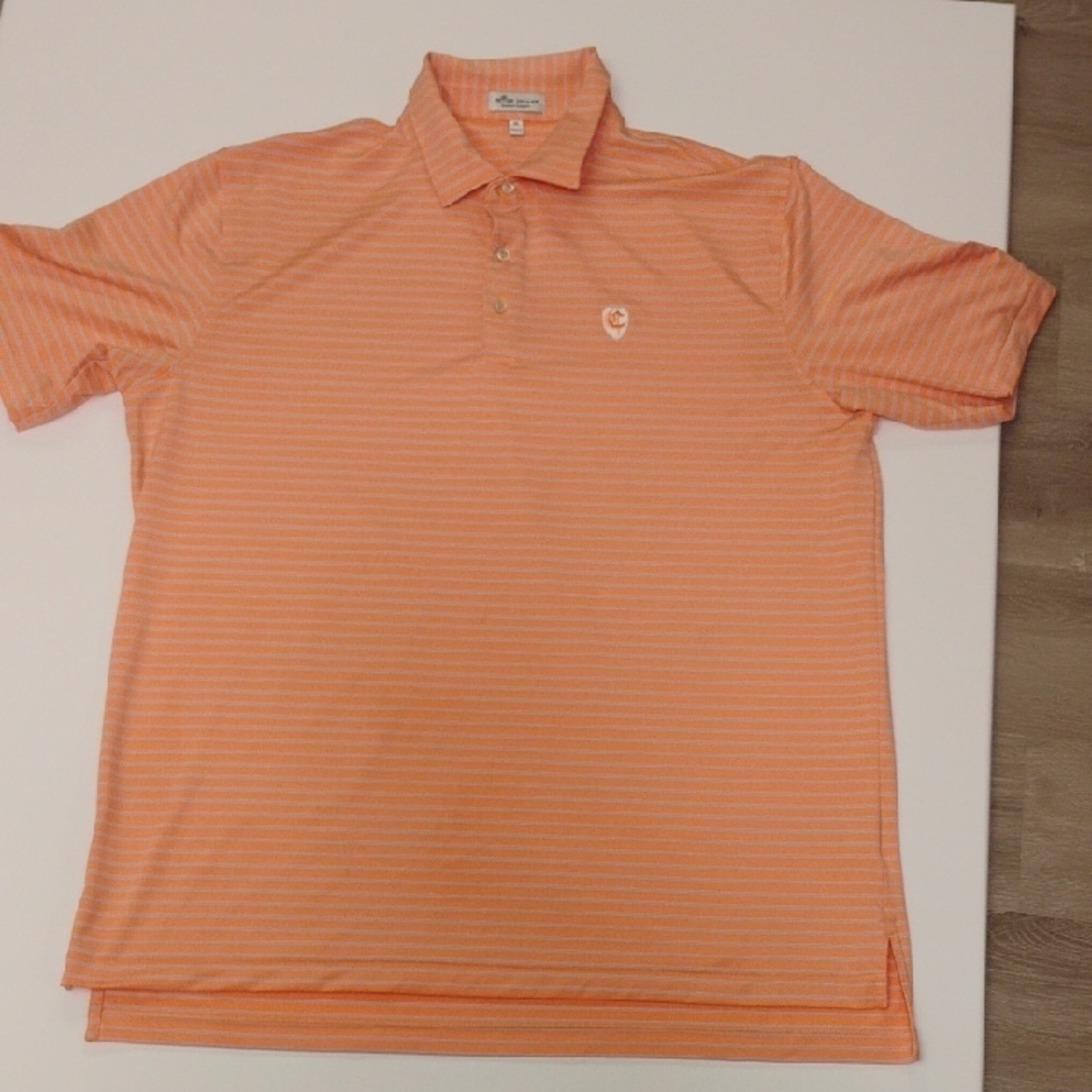 Peter Millar Summer Comfort Golf Coral Polo Shirt